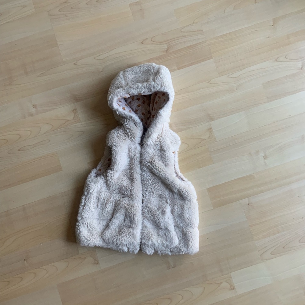 Zara baby Shepard vest hoody
